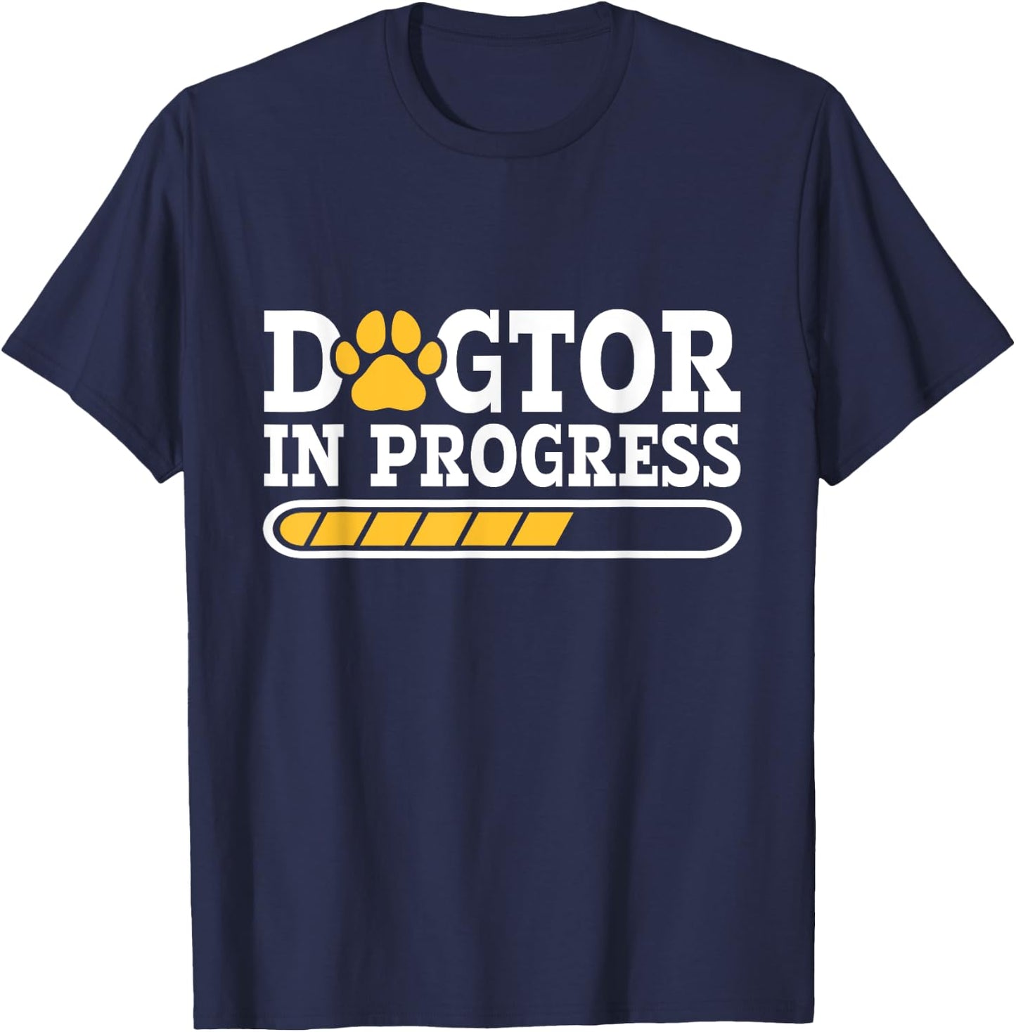 Funny Dogtor in Progress Veterinary Technician Vet Tech T-Shirt - T-Shirt | Navy