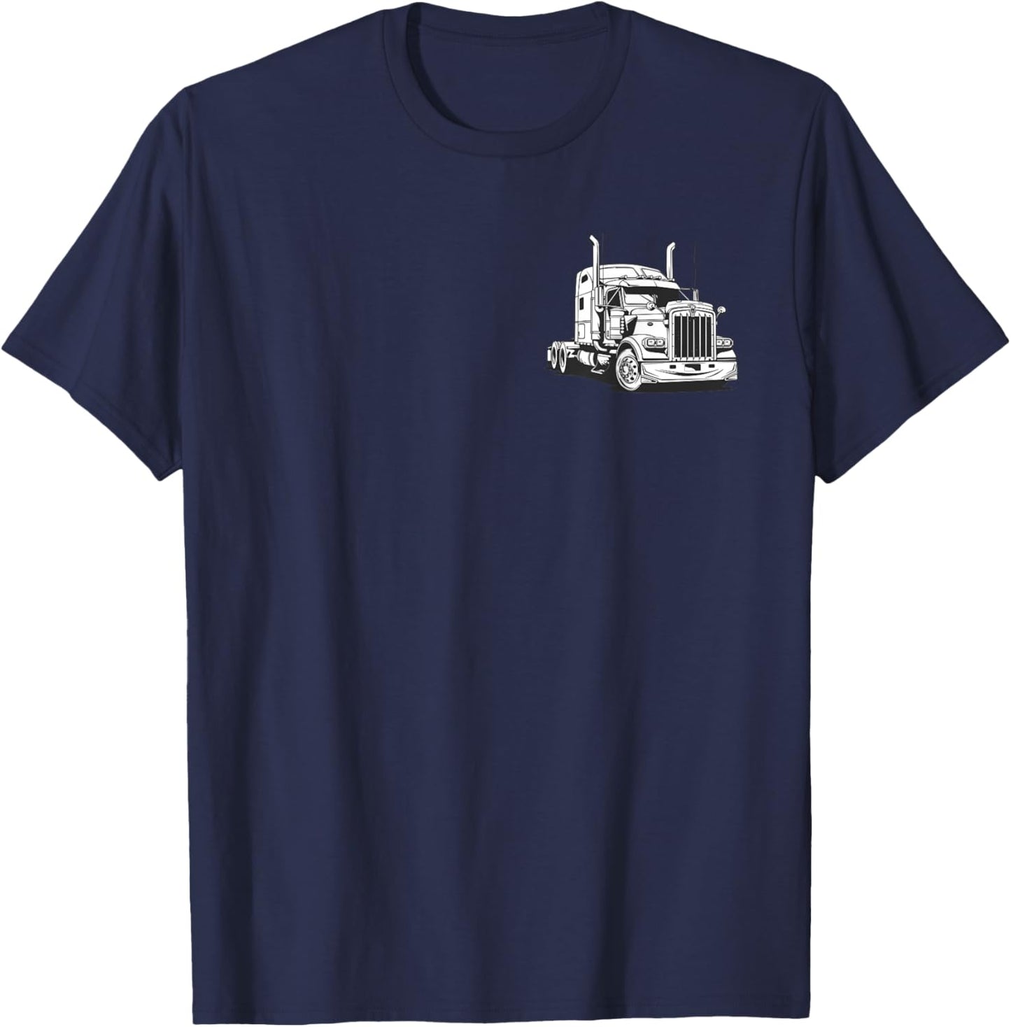 Semi Truck Driver T-Shirt - T-Shirt | Navy