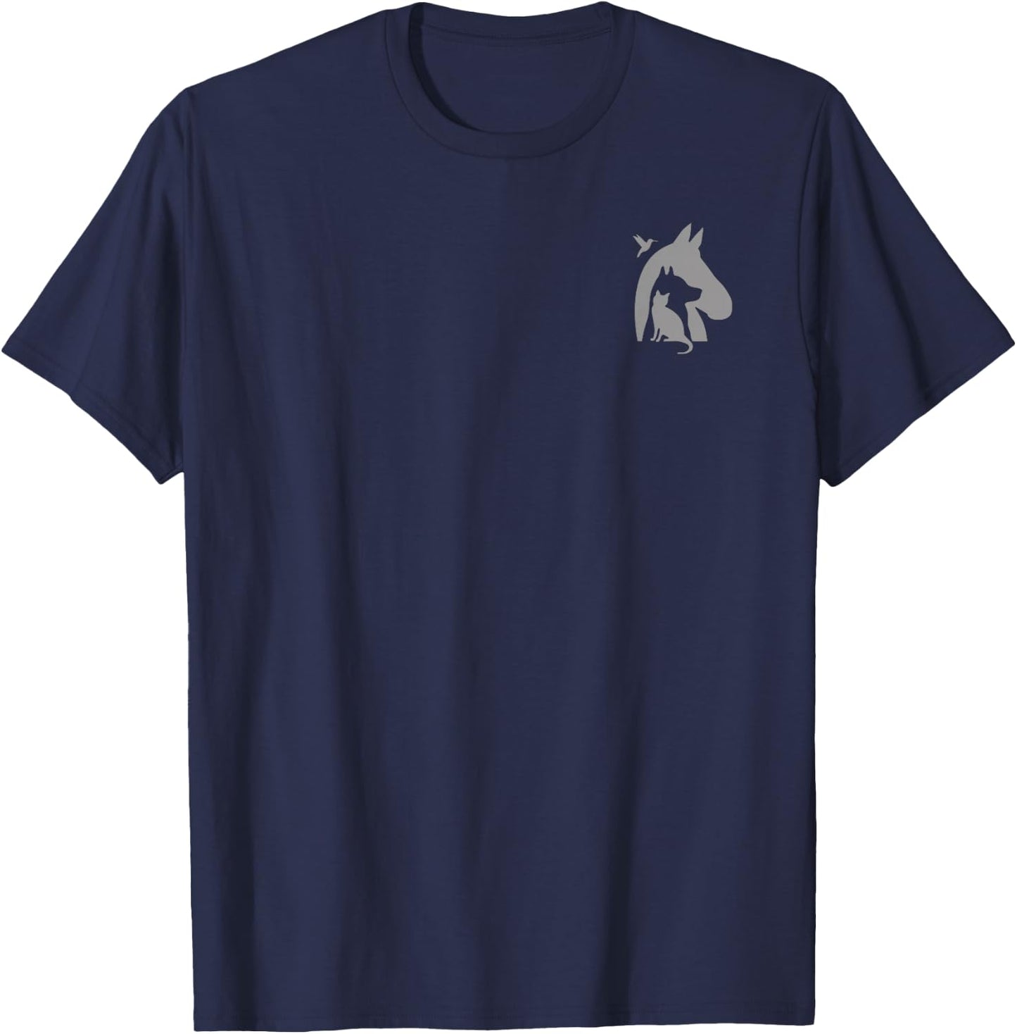 San Diego Humane Society I Want All The Cats -Adults Cat-Themed Black Small Classic Fit Short Sleeve T-Shirt - T-Shirt | Navy