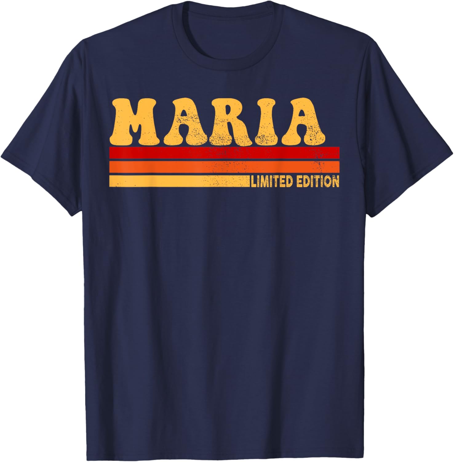 Maria Name Personalized Cute Idea Women Vintage Maria T-Shirt - T-Shirt | Navy