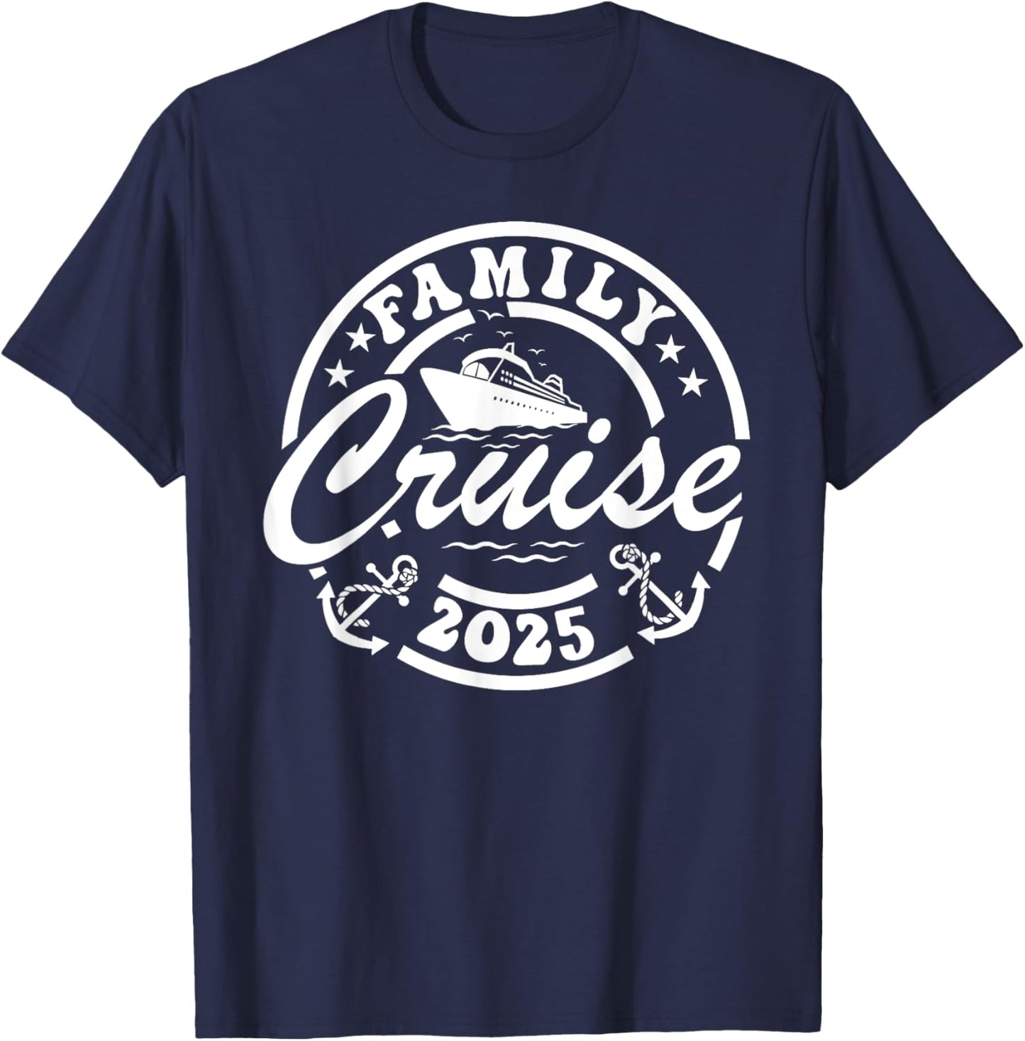 Family Cruise 2025 Summer Vacation Trip Matching Men Women T-Shirt - T-Shirt | Navy