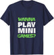Wanna Play Mini Games? Retro Arcade Gamer Monkey T-Shirt - T-Shirt | Navy