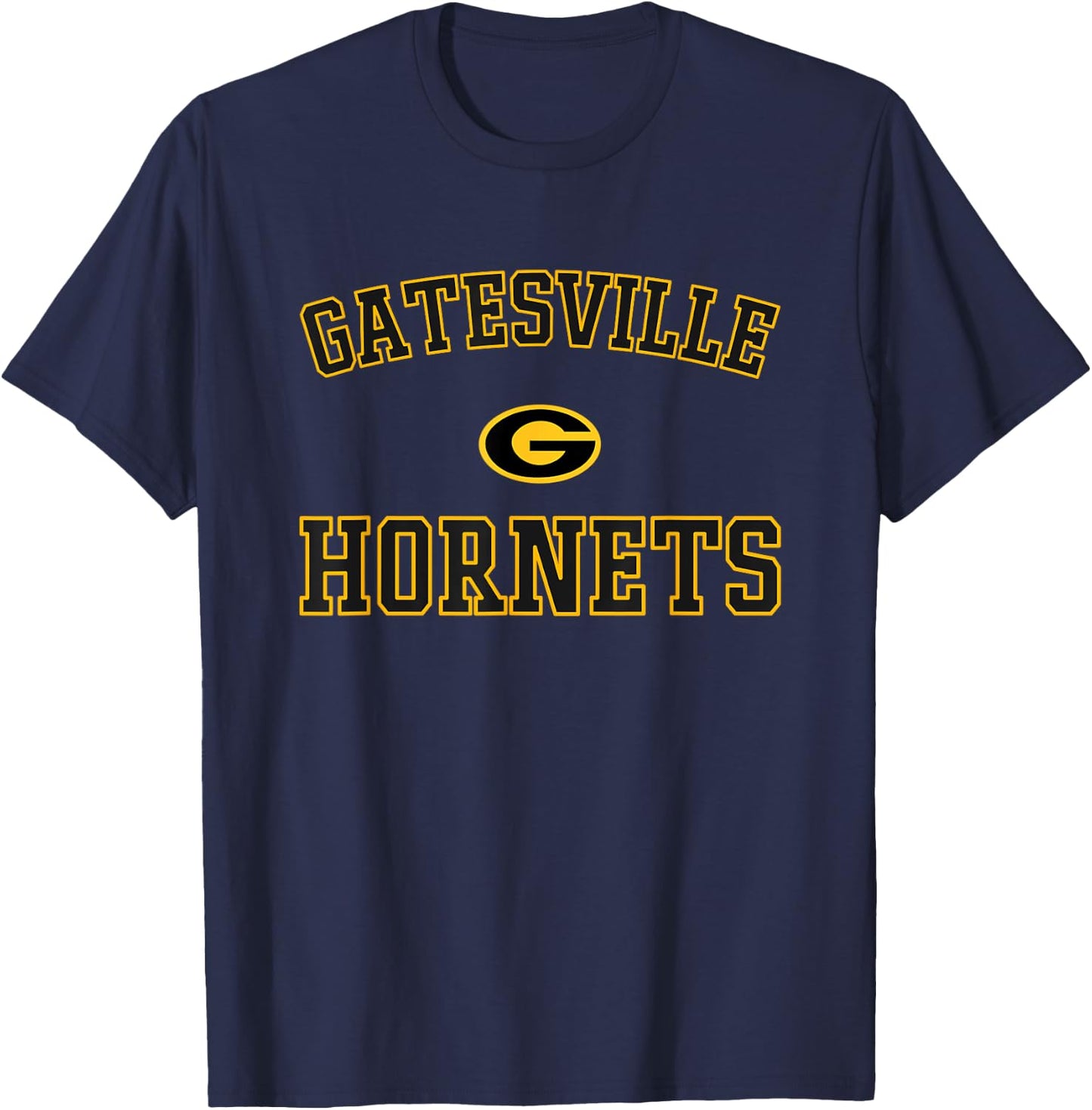 Gatesville Hornets Logo Varsity HS T-Shirt - T-Shirt | Navy
