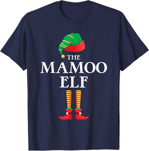 The Mamoo Elf Christmas Matching Family Funny Pajama Pj Xmas T-Shirt - T-Shirt | Navy
