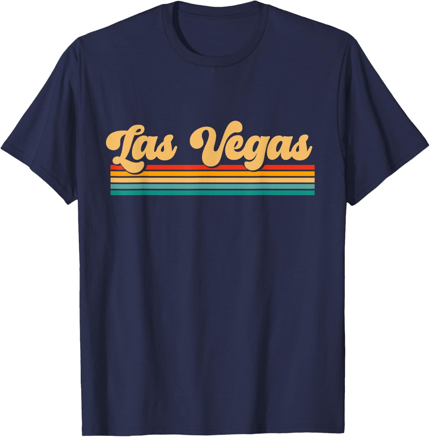 Retro Las Vegas T-Shirt - T-Shirt | Navy