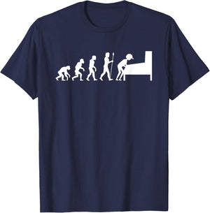 Pinball Evolution Funny Arcade Game Machine Lover Gift T-Shirt - T-Shirt | Navy