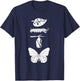 Monarch Butterfly Life Cycle T-Shirt - T-Shirt | Navy