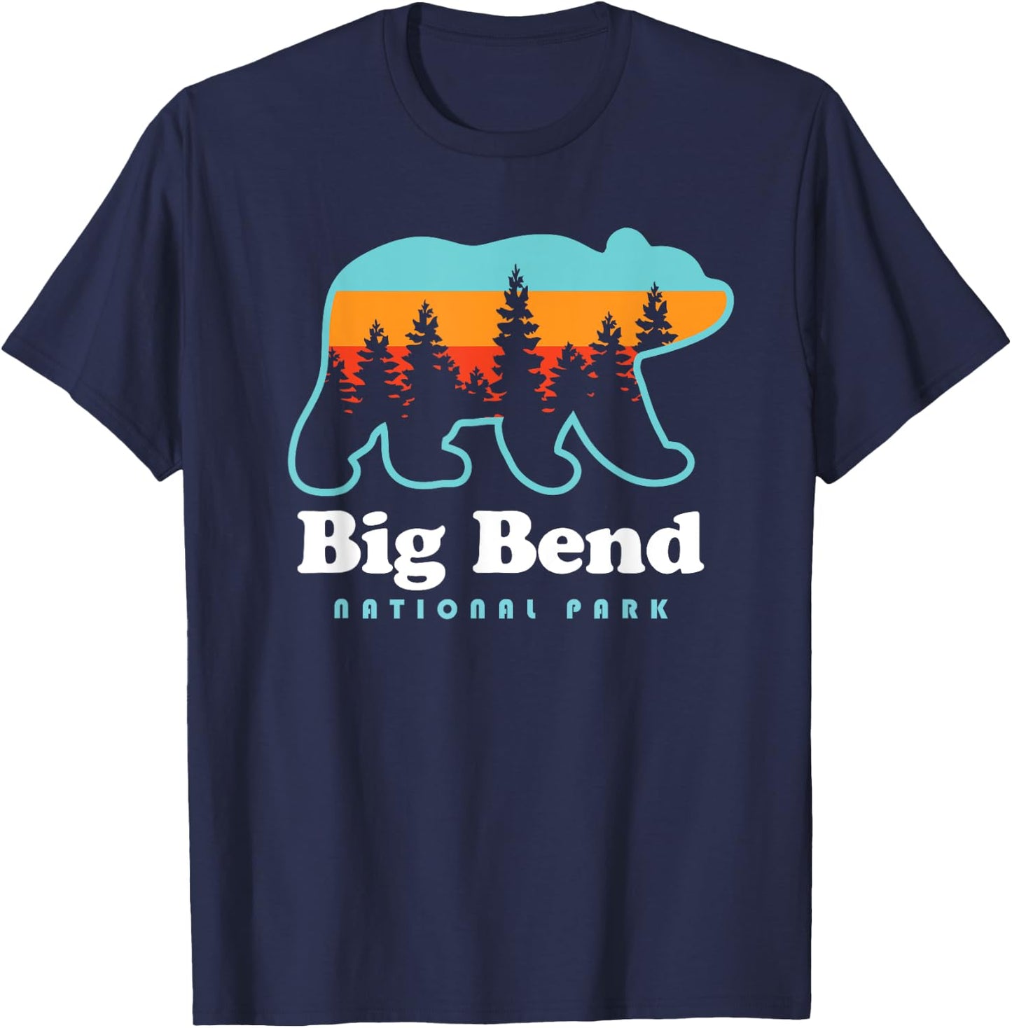 Big Bend National Park Camping Bear T-Shirt - T-Shirt | Navy