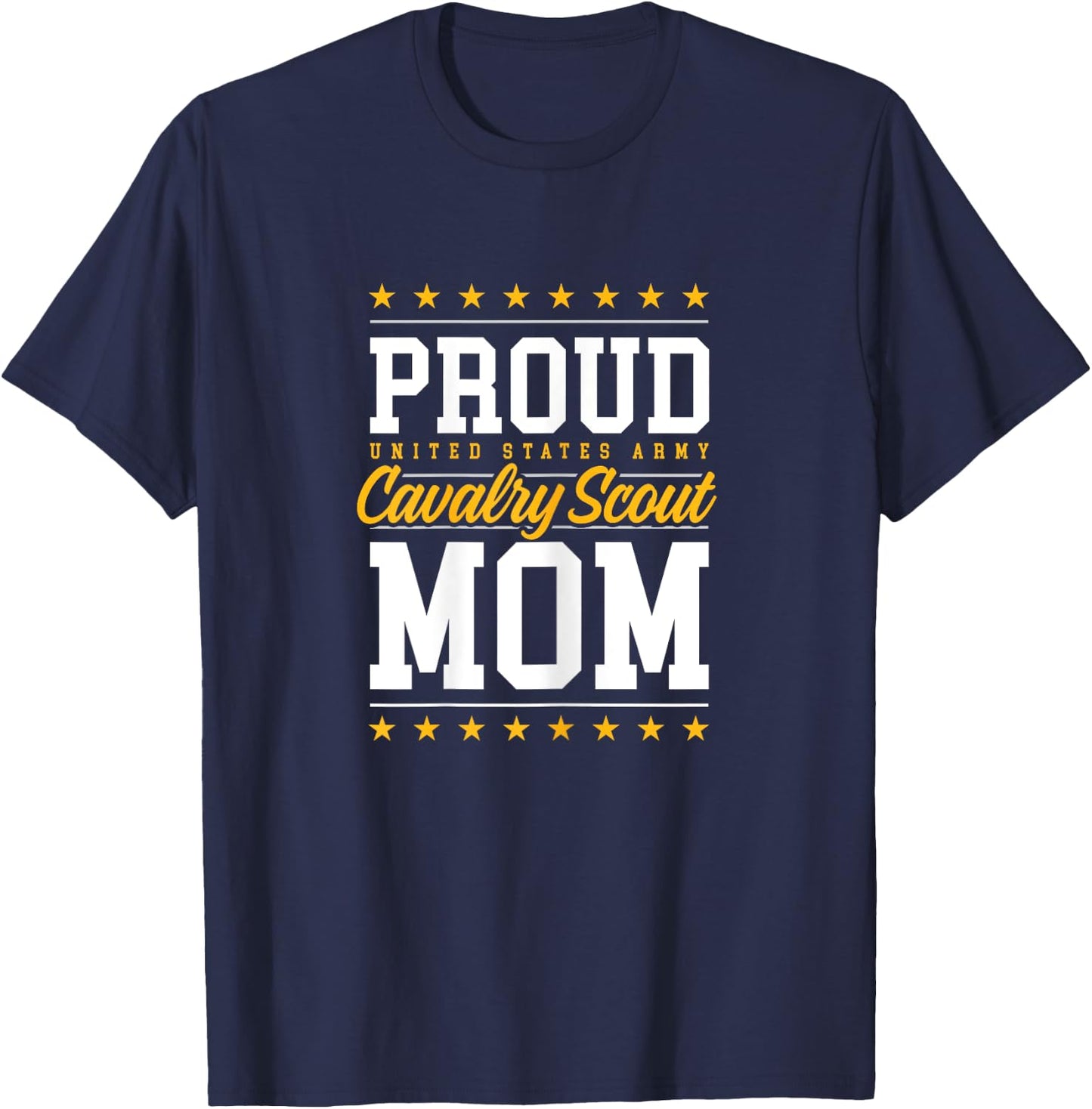 Proud Cavalry Scout Mom T-Shirt - T-Shirt | Navy