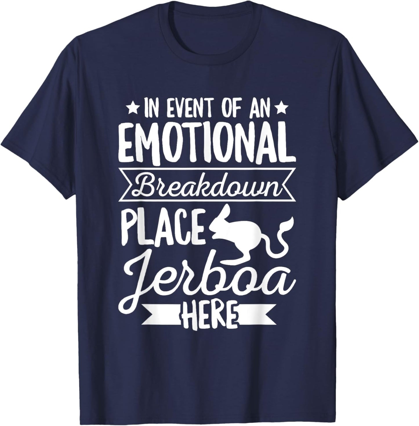 Jerboa Mouse Jumping Design for a Jerboa Fan T-Shirt - T-Shirt | Navy