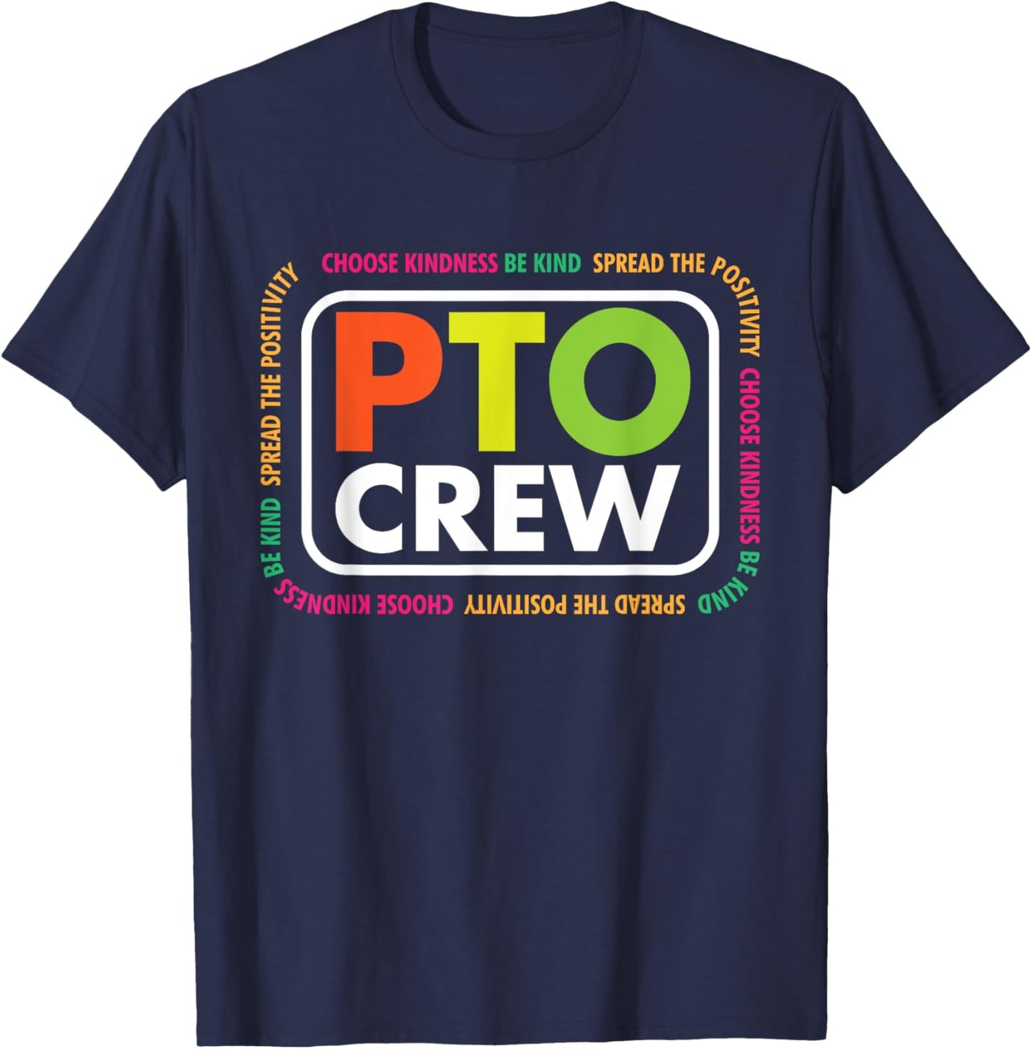 PTO Crew School Volunteer Parent Teacher Organization Team Men Women T-Shirt - T-Shirt | Navy