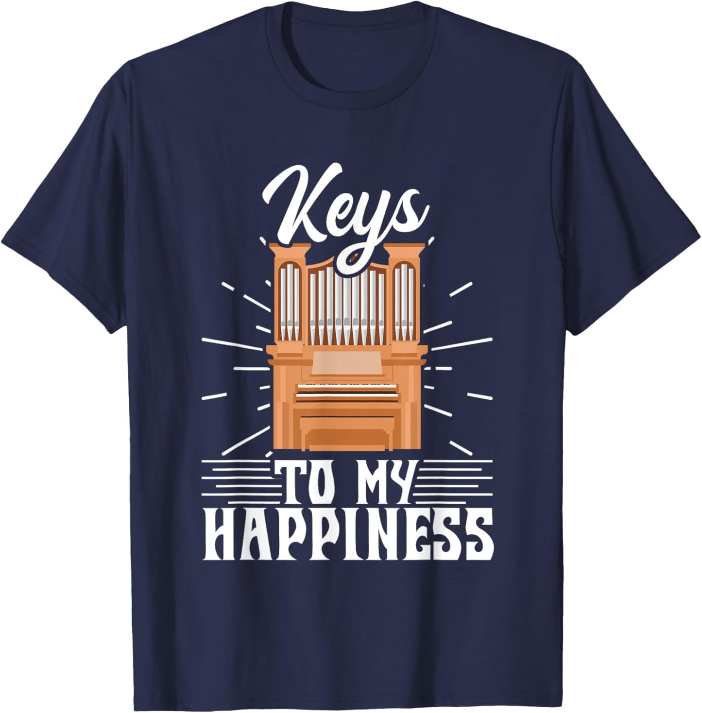 Church Organ Player Church Musician Church Organist T-Shirt - T-Shirt | Navy