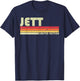 JETT Gift Name Personalized Funny Retro Vintage Birthday T-Shirt - T-Shirt | Navy