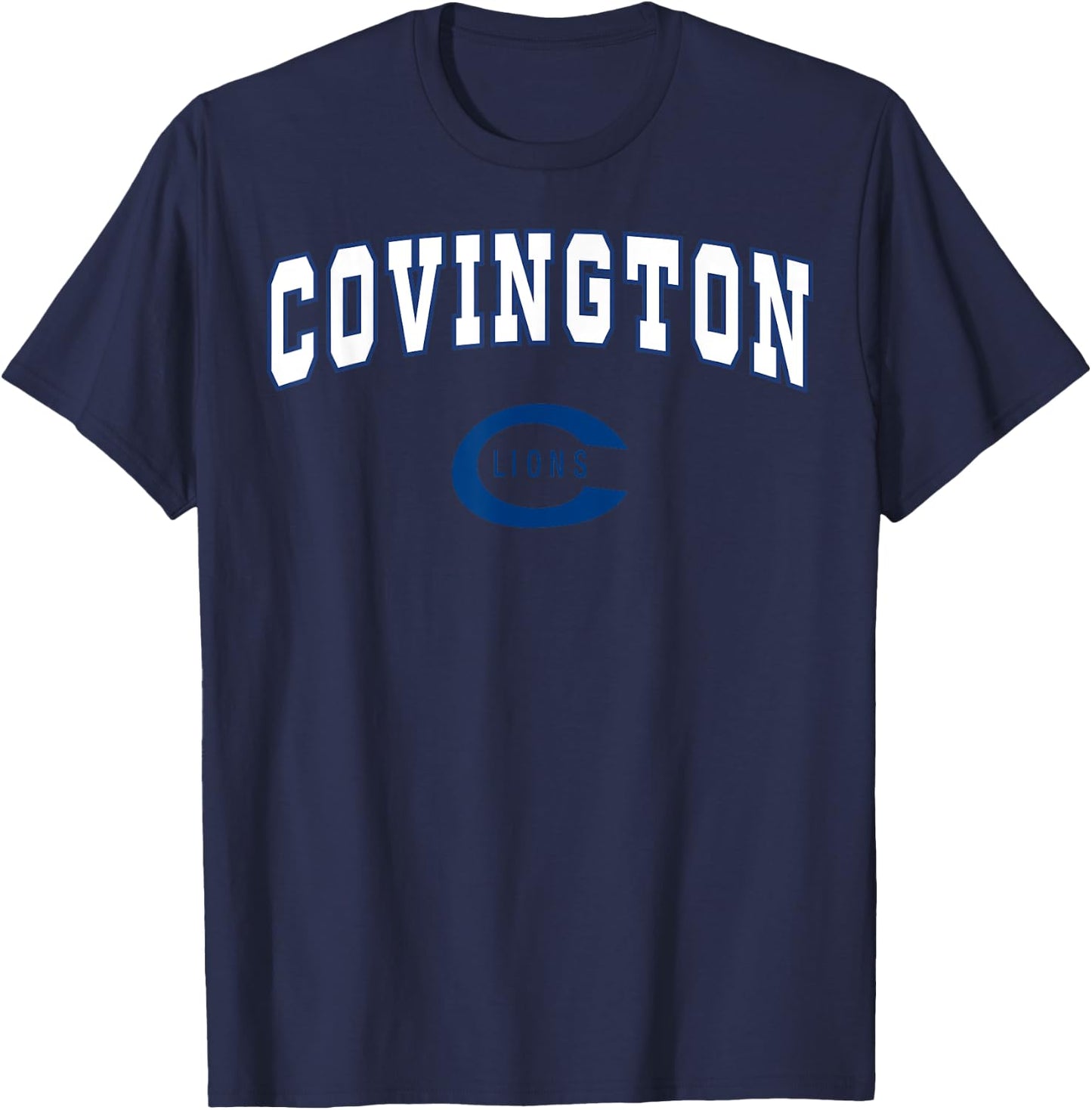 Covington High School Fighting Lions C2 T-Shirt - T-Shirt | Navy