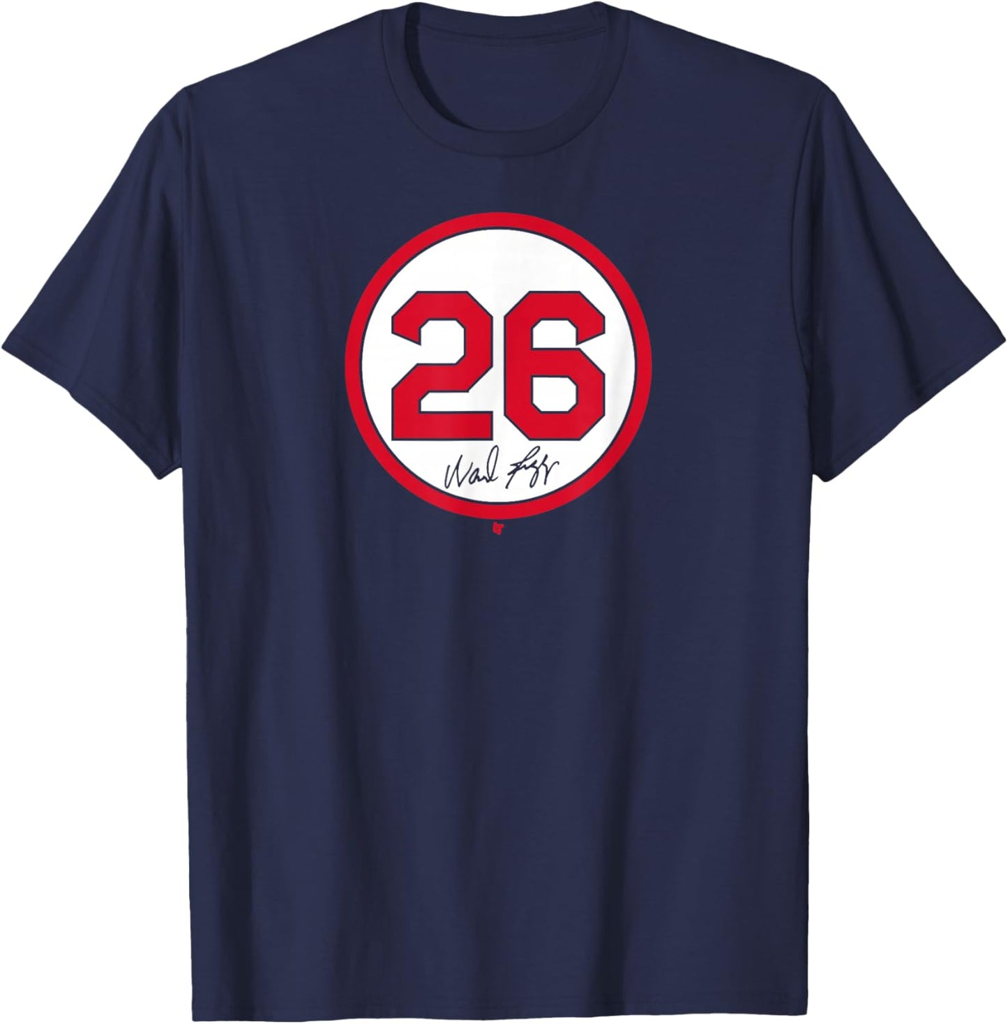 Wade Boggs: Number Circle - Boston Baseball T-Shirt - T-Shirt | Navy