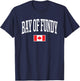 Eh Team Canadian Flag Bay of Fundy Canada T-Shirt - T-Shirt | Navy