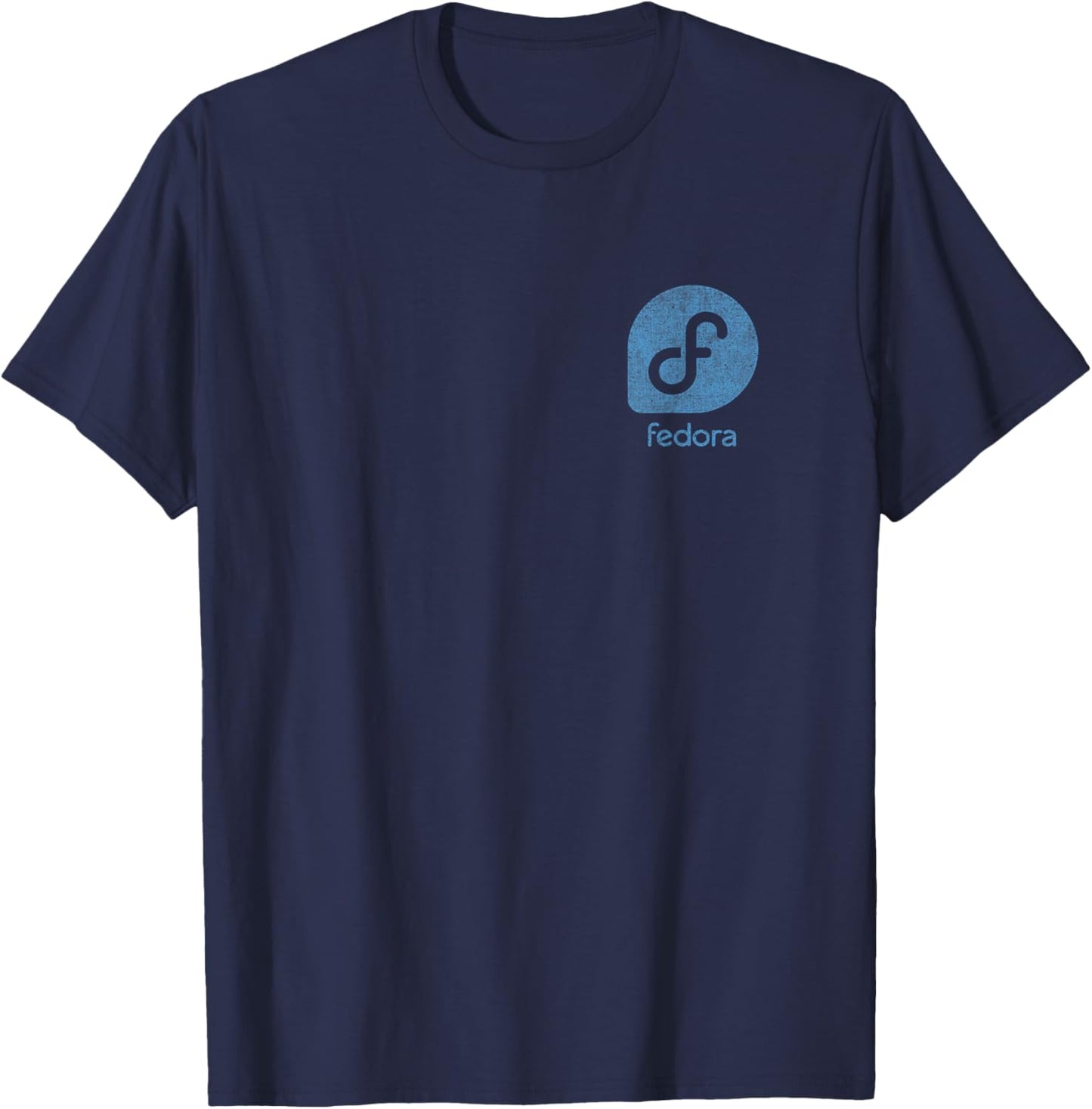 (TWO SIDED) Fedora Linux - Community-Driven Software T-Shirt - T-Shirt | Navy