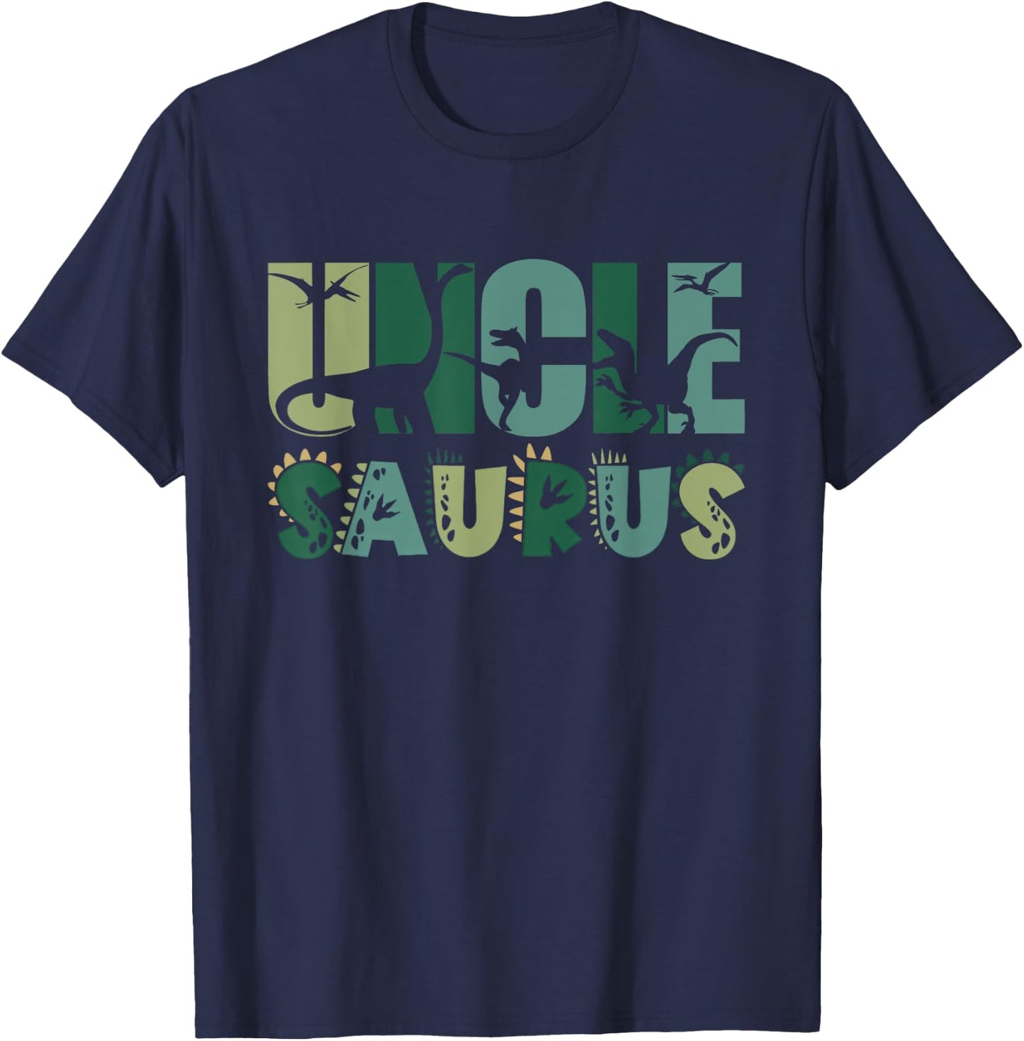 Uncle Saurus Matching Family Birthday Dinosaur Men Women Kid T-Shirt - T-Shirt | Navy