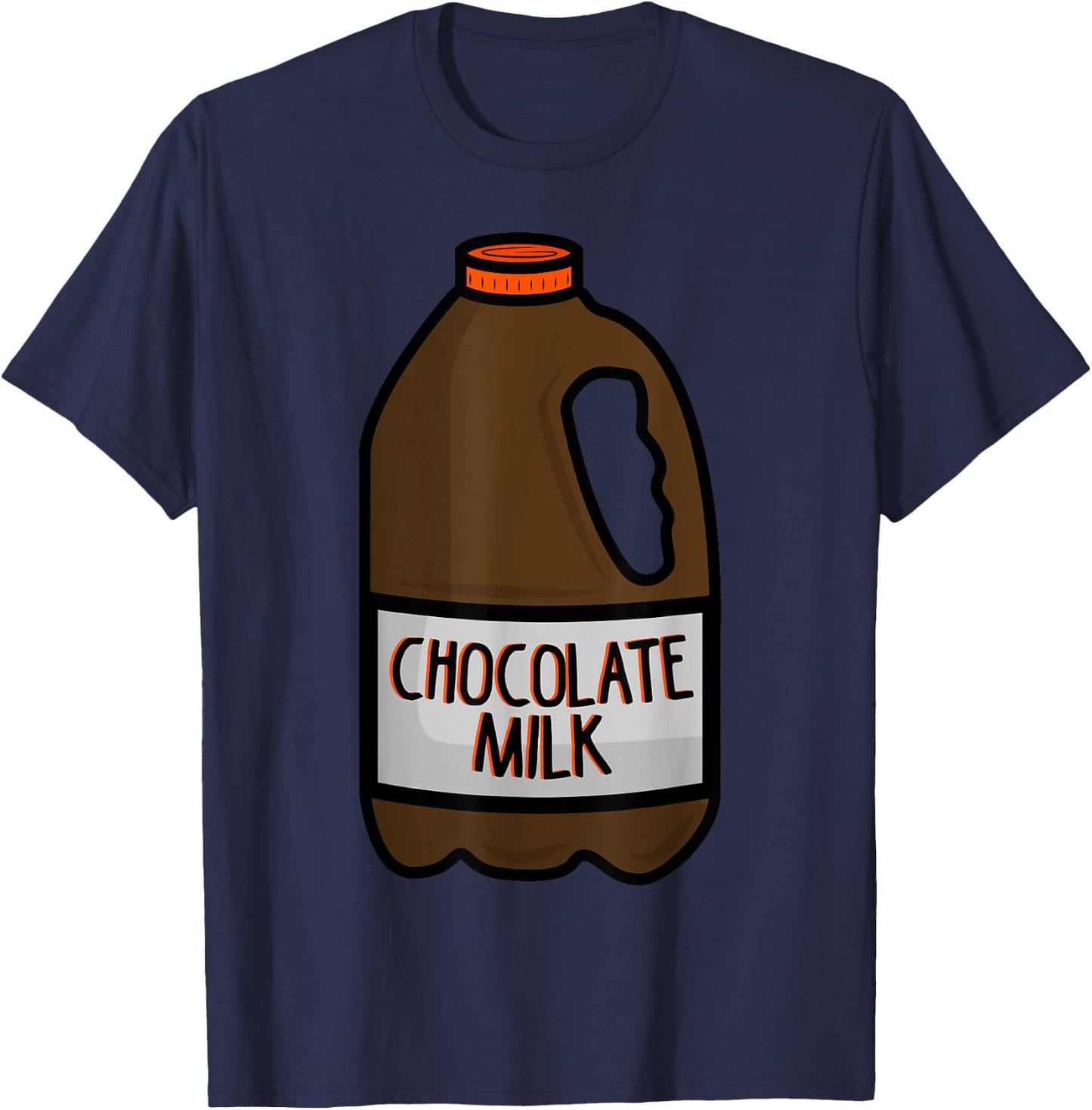 Chocolate Milk Costume - Matching Halloween Costume T-Shirt - T-Shirt | Navy