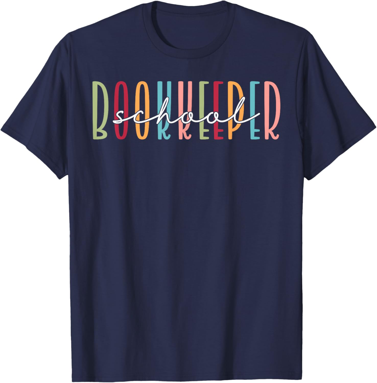 Cute School Bookkeeper T-Shirt - T-Shirt | Navy