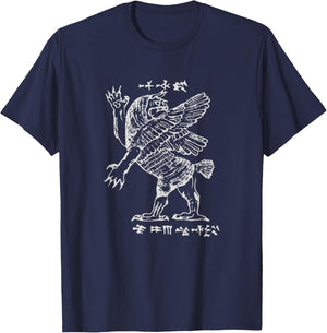 Assyrian Sumerian Mythology Enlil Marduk Tiamat T-Shirt - T-Shirt | Navy