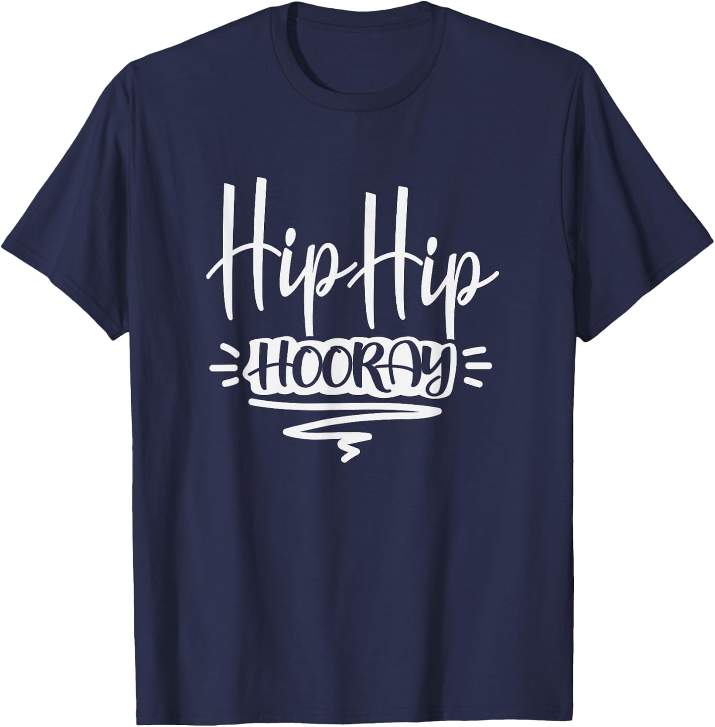 Funny Recovery Get Well Soon Gifts Men Women Kids Hip Hip Hooray After Replacement Surgery Recover Gag Gift T-Shirt - T-Shirt | Navy
