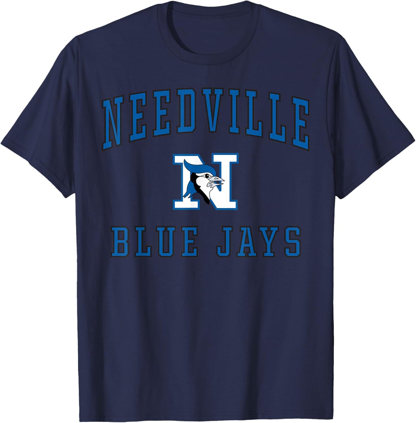 Needville High School Blue Jays C1 T-Shirt - T-Shirt | Navy