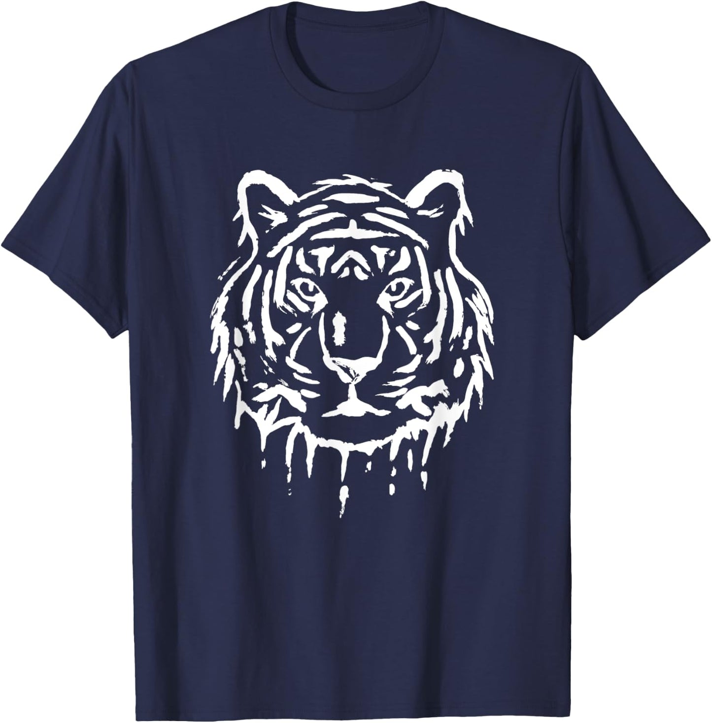 Tiger Design , Women, Boys & Girls T-Shirt - T-Shirt | Navy
