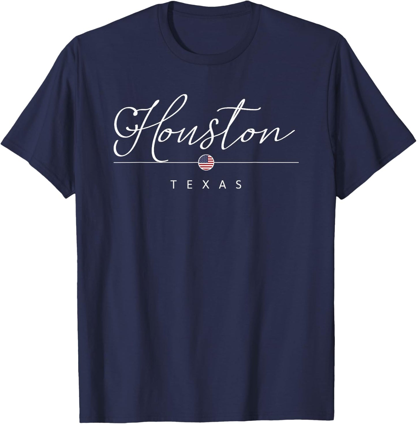Houston Texas TX on Houston T-Shirt - T-Shirt | Navy