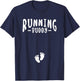 Running Buddy Cute Pregnancy Announcement Boy Girl T-Shirt - T-Shirt | Navy