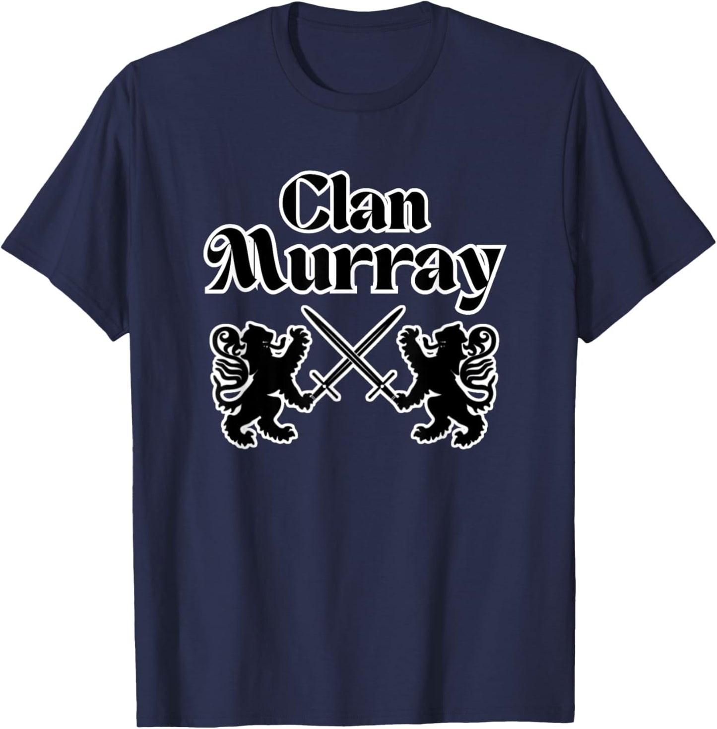 Clan Murray Scottish swords Lion T-Shirt - T-Shirt | Navy