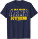 I Am A Proud Army Boyfriend Patriotic Pride Military Couple T-Shirt - T-Shirt | Navy