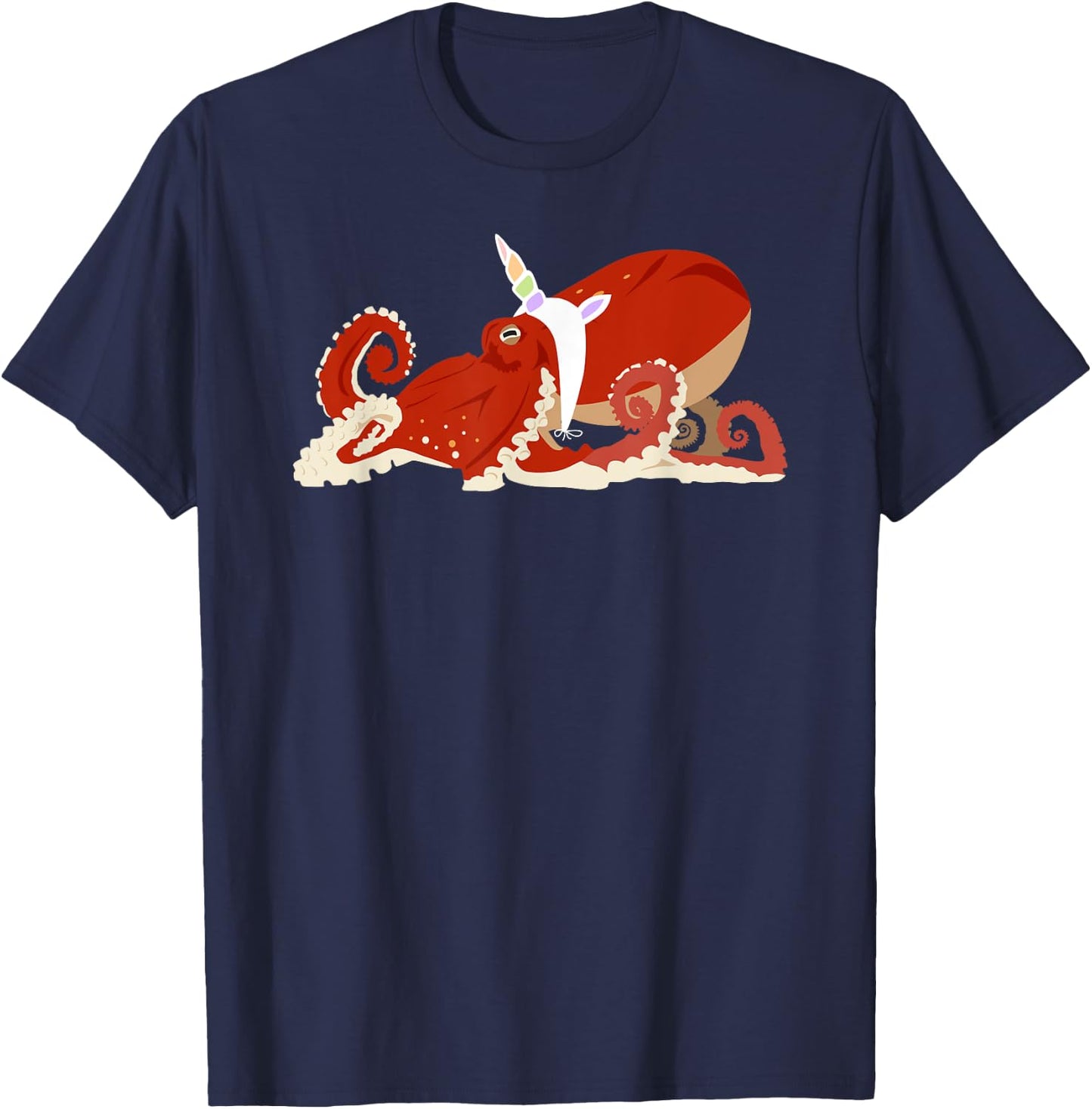 The Original Octocorn Shirt Unicorn Octopus Mash Up Animal G T-Shirt - T-Shirt | Navy