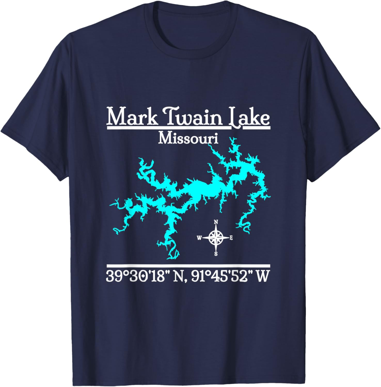 Mark Twain Lake - Missouri T-Shirt - T-Shirt | Navy