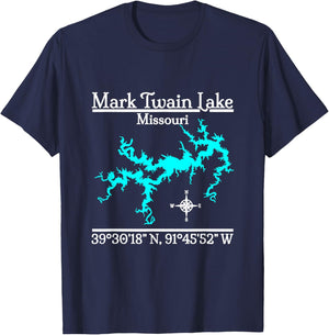Mark Twain Lake - Missouri T-Shirt - T-Shirt | Navy