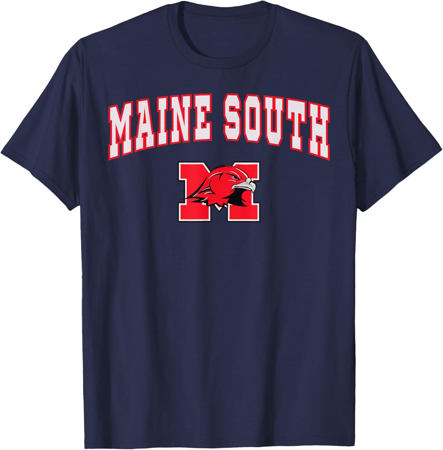 Maine South High School Hawks C2 T-Shirt - T-Shirt | Navy