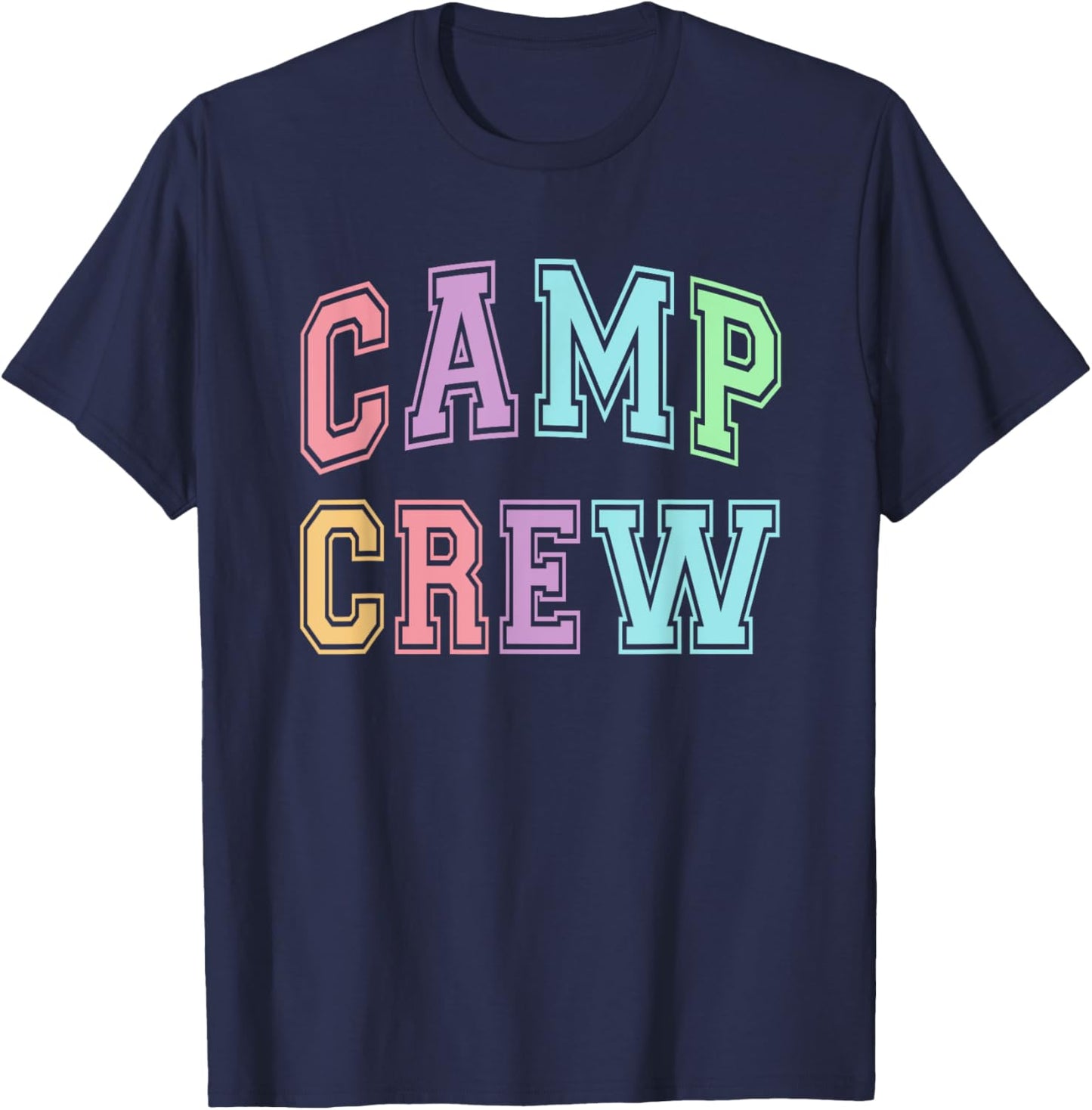 Cute CAMP CREW Summer Campsite Team Chaos Coordinator RN NP Men Women Kids T-Shirt - T-Shirt | Navy