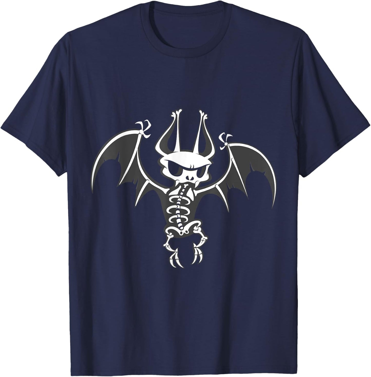 VampireFreaks Skeleton Bat - Batty Bones T-Shirt - T-Shirt | Navy