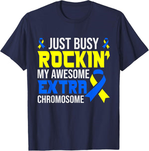 Down Syndrome Awareness T21 Support Men Women Kids T-Shirt - T-Shirt | Navy