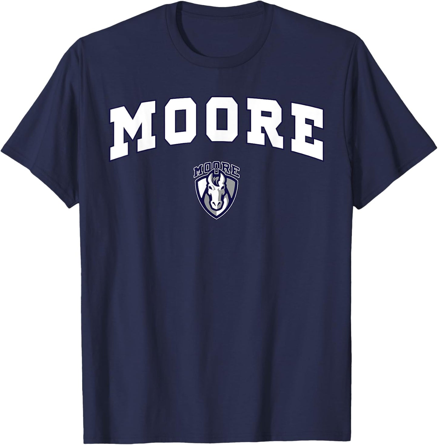Moore School Mustangs T-Shirt - T-Shirt | Navy