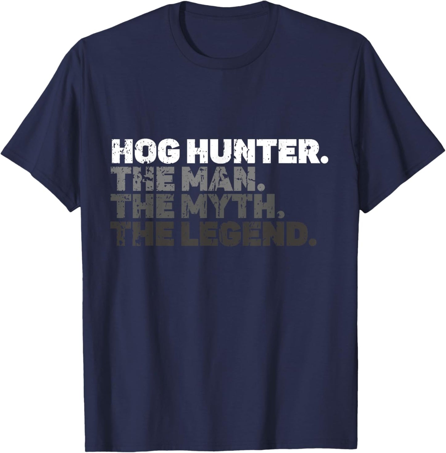 Hog Hunting Vintage Boar Feral Hogs Wild Hog Pig Hunter Pig T-Shirt - T-Shirt | Navy