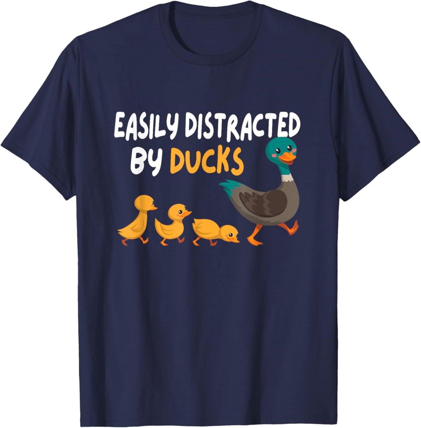 Funny Duck Lover Duck Family T-Shirt - T-Shirt | Navy