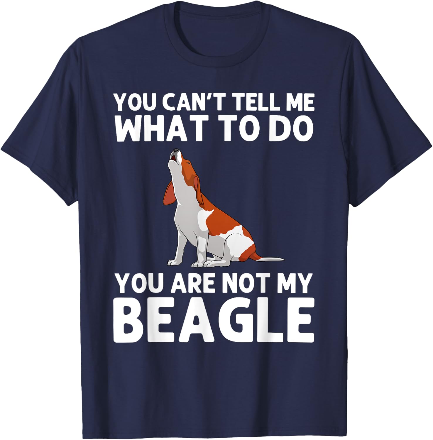 Funny Beagle Design Women Hound Beagle Dog Lovers T-Shirt - T-Shirt | Navy