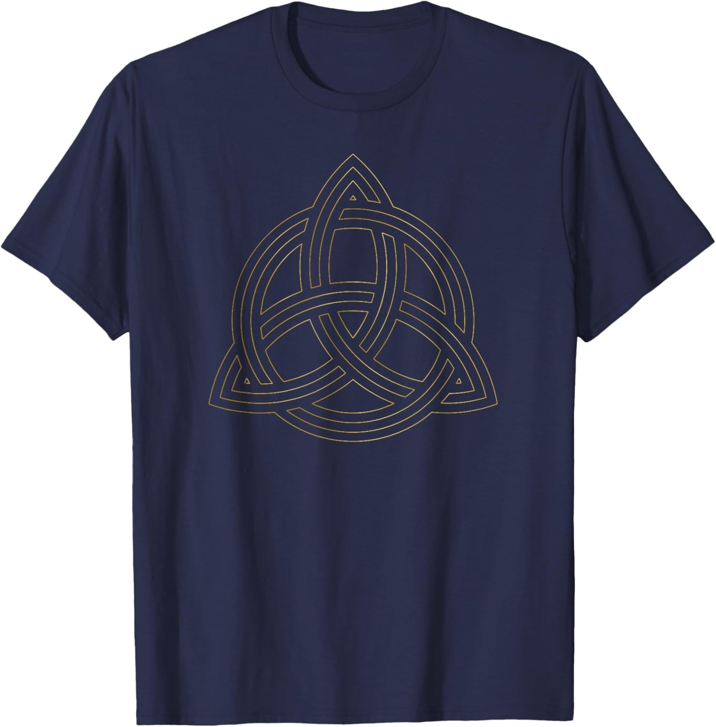 Sacred Geometry Celtic Knot Viking Norse T-Shirt - T-Shirt | Navy
