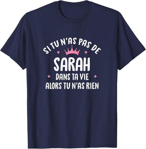Wife Girlfriend Humour Gift Personalized Name Sarah , Black