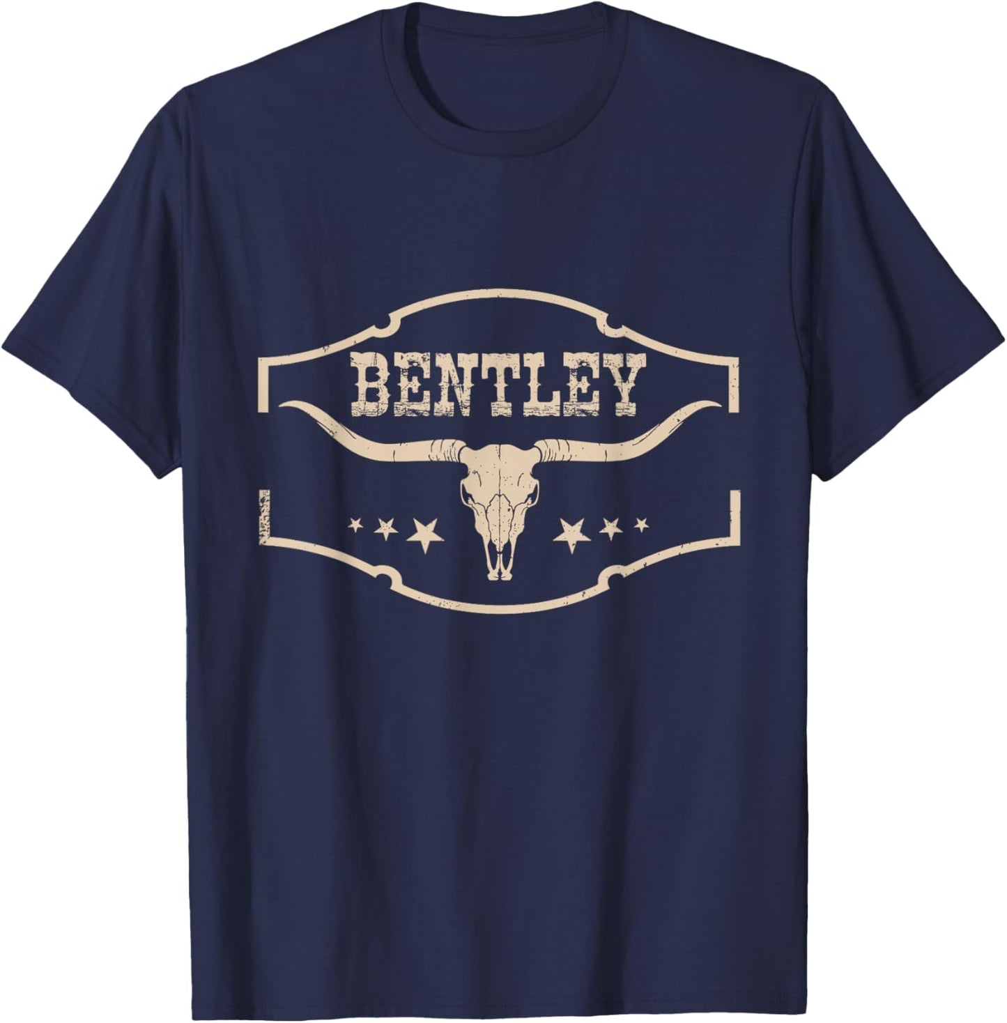 Vintage Bentley Family Name Personalized Outfits Name Humor T-Shirt - T-Shirt | Navy