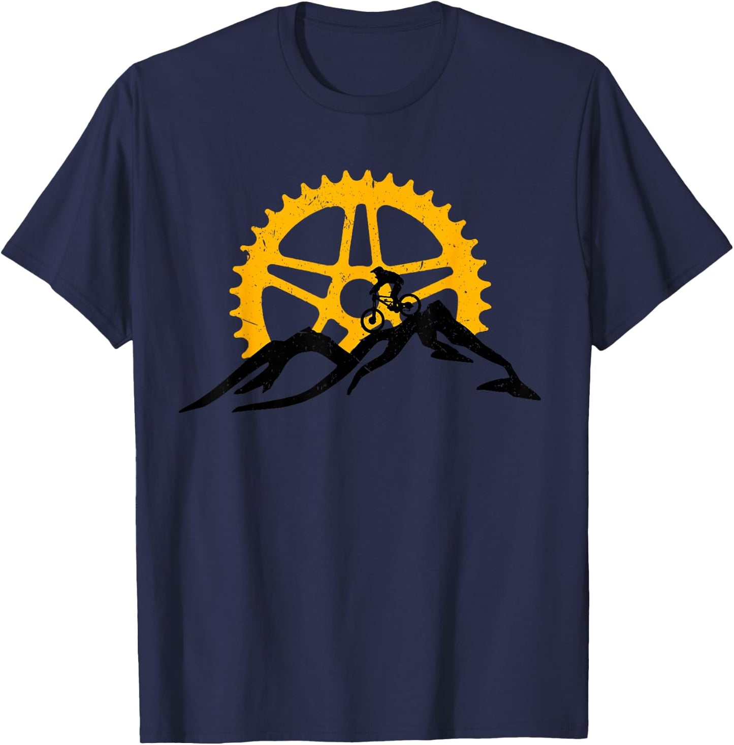 Mountain Bike - MTB Downhill Biking Shirt Gift T-Shirt - T-Shirt | Navy