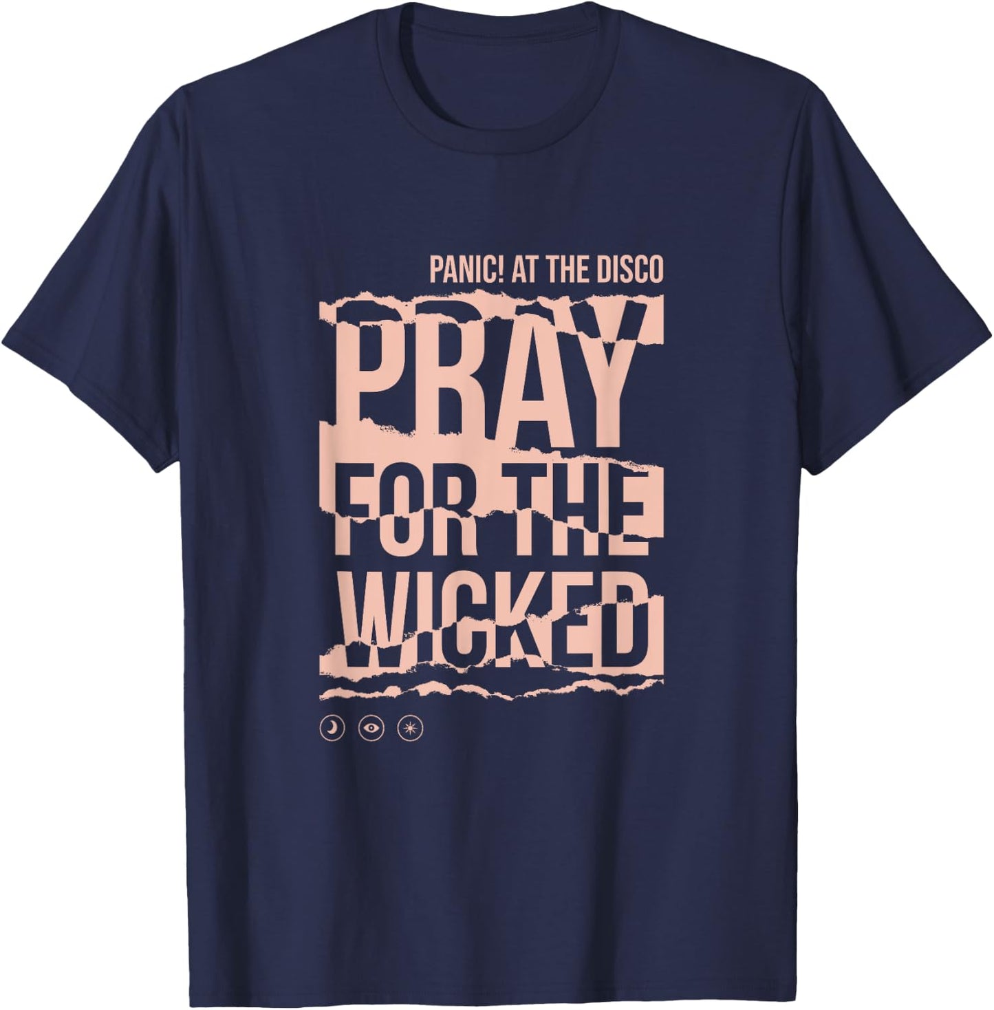 Panic! At The Disco - Ripped Name T-Shirt - T-Shirt | Navy