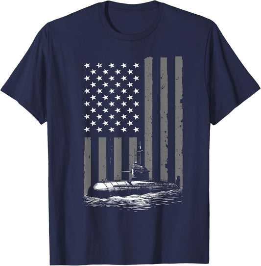 Funny Submarine Design Submariner Submarine Veteran T-Shirt - T-Shirt | Navy