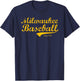 Classic Milwaukee Wisconsin Baseball Fan Retro Vintage T-Shirt - T-Shirt | Navy